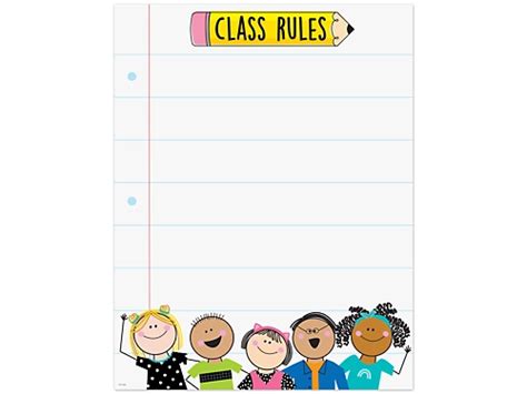 Stick Kids Classroom Rules Poster at Lakeshore Learning
