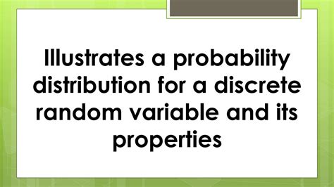 Discrete Random Variable Probability Distribution 的图像结果