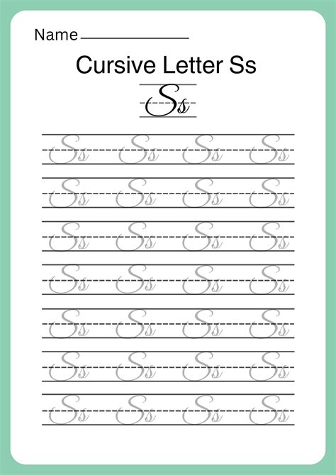 Cursive Writing Worksheets From A to Z with Free PDF