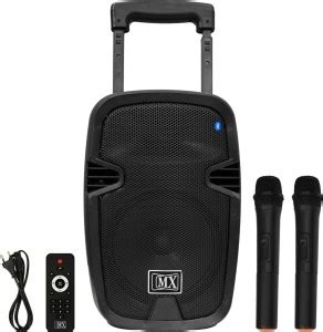 MX Portable Multimedia Trolley Speaker and Built-in Amplifier Battery ...