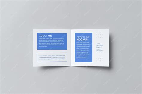 Premium PSD | Bi fold brochure mockup