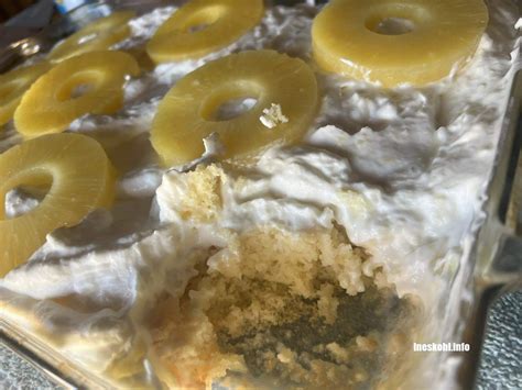 Pineapple Condensed Milk Cake