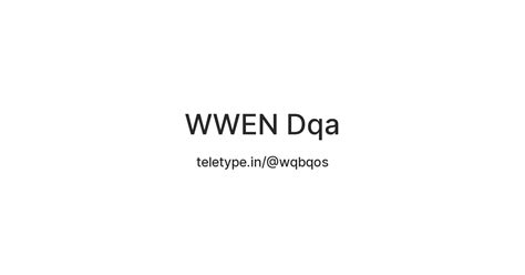 WWEN Dqa — Teletype