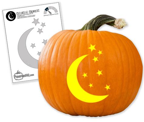 Moon And Stars Pumpkin Carving Templates