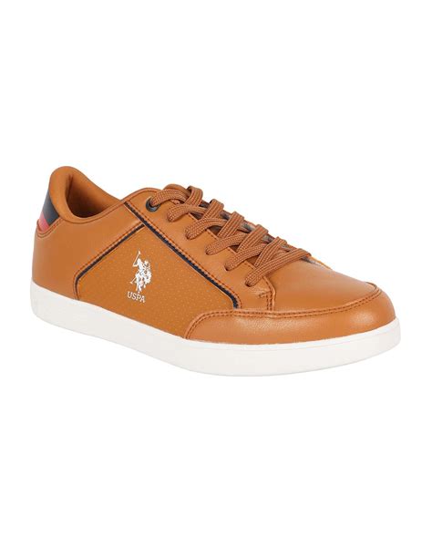 Buy U.S. POLO ASSN. Mens Tan Stanford 2.0 Sneakers - 8 UK at Amazon.in