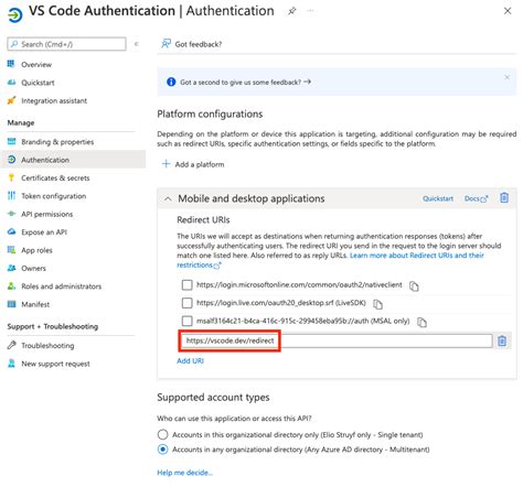 Image result for Visual Studio Azure Authentication