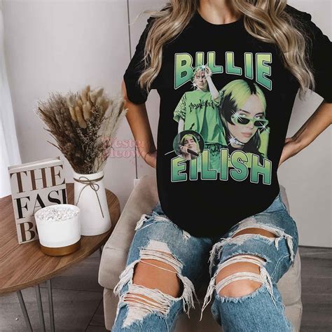Vintage 90s Bootleg Billie Eilish Shirt - Western Meowdy