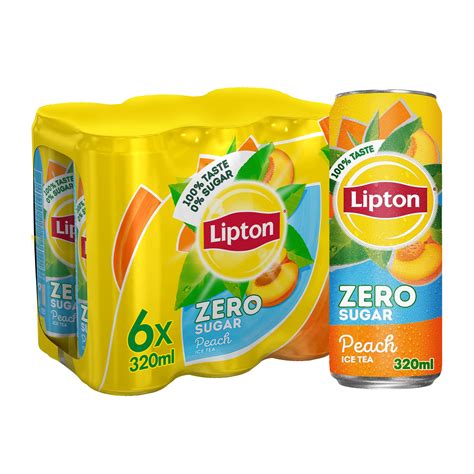 Liptonzero Sugar Peach Iced Tea 320mlx6 | Desertcart SINGAPORE