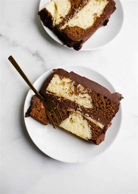 Marble Layer Cake - Wood & Spoon