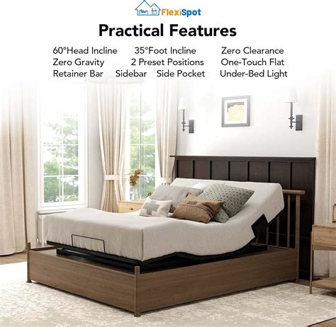 Buy FlexiSpot S3 Adjustable Bed Frame Base, Twin XL, Wireless, 5 ...