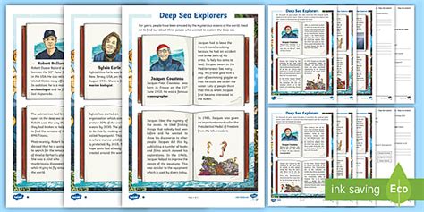 Deep Sea Story Reading Comprehension Activity | Twinkl