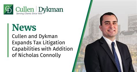 Cullen and Dykman Expands Tax Litigation Capabilities with Addition of ...