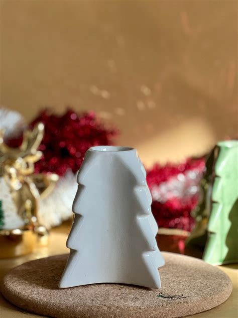 Christmas Tree handmade ceramic candle holders – Soul Dreams
