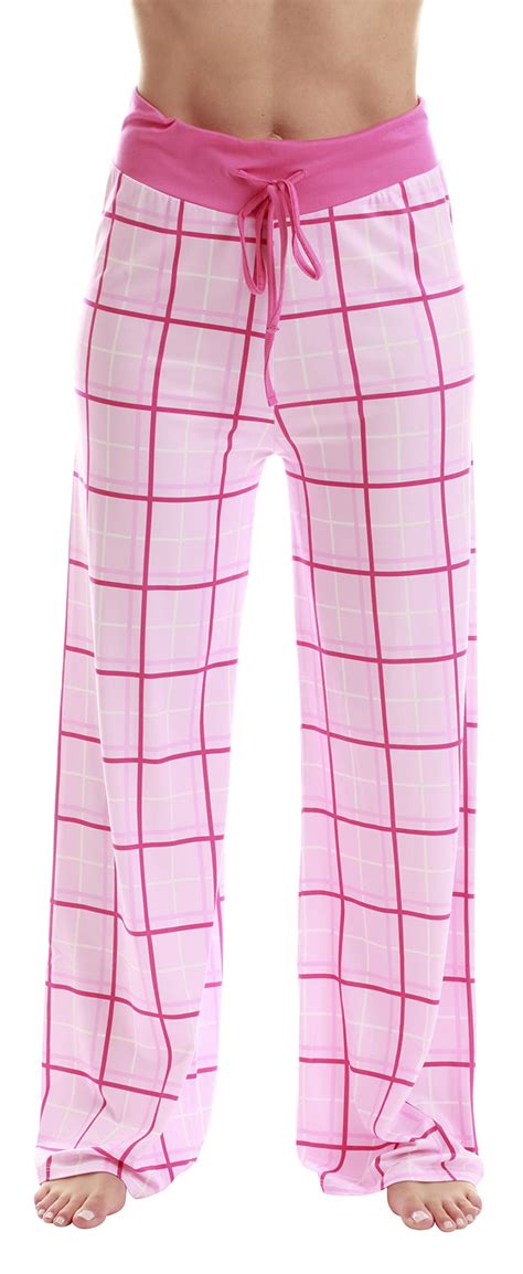 Just Love Women Buffalo Plaid Pajama Pants Sleepwear (Pink Plaid ...