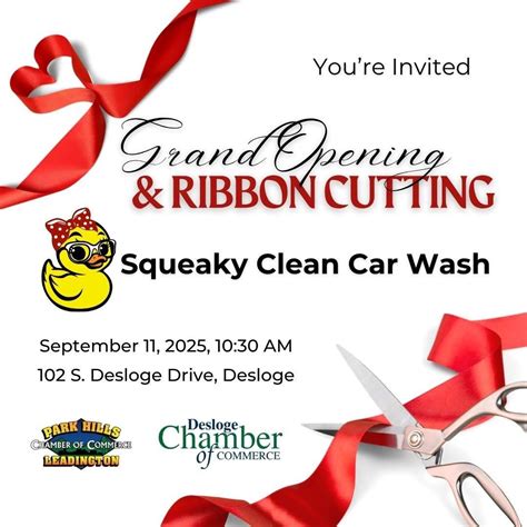 Grand Opening & Ribbon Cutting Ceremony for Squeaky Clean Car Wash, 102 ...