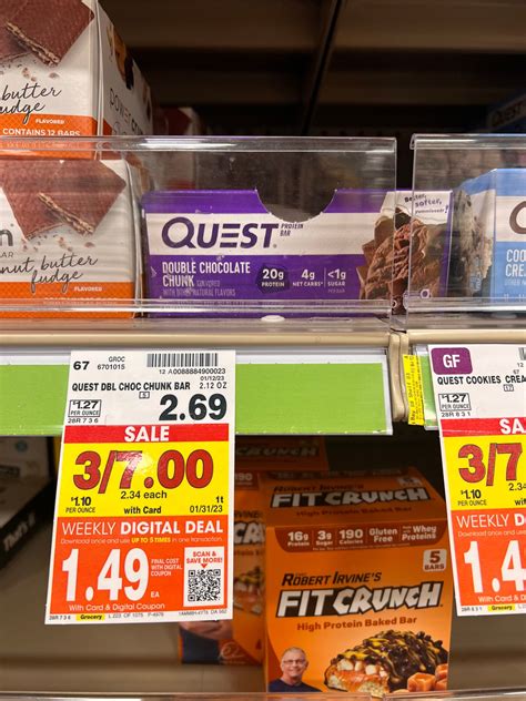 Quest Protein Bar Singles as low as $1.49! - Kroger Krazy