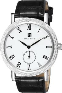 Hector ML-HC-28 Chronograph With Roman White Dial Silver Case Analog ...