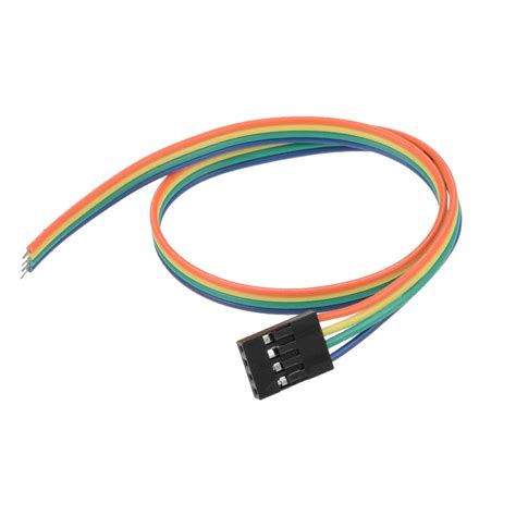 uxcell Breadboard Jumper Wires 4-Pin 30cm Female to Tined Tip Cable for ...