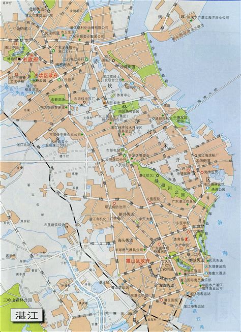 湛江市区地图|湛江市区地图全图高清版大图片|旅途风景图片网|www.visacits.com