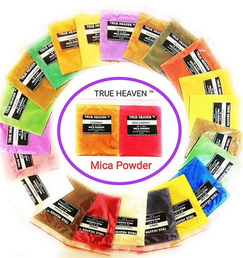 TRUE HEAVEN natural 24 shades essential collection pearl mica powder ...