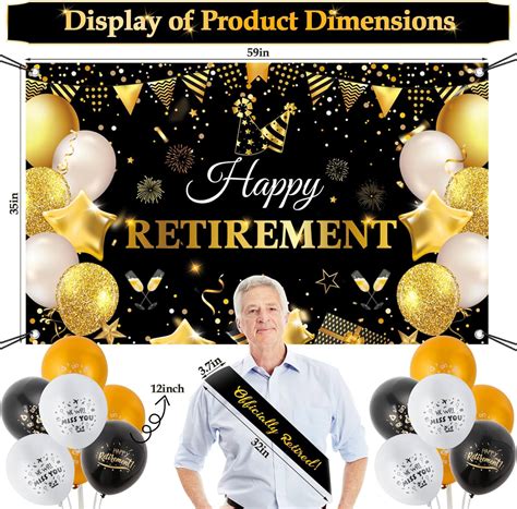 Flasoo 57 PCS of Retirement Party Decorations Kit with India | Ubuy