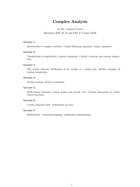 Image result for Complex Analysis PDF