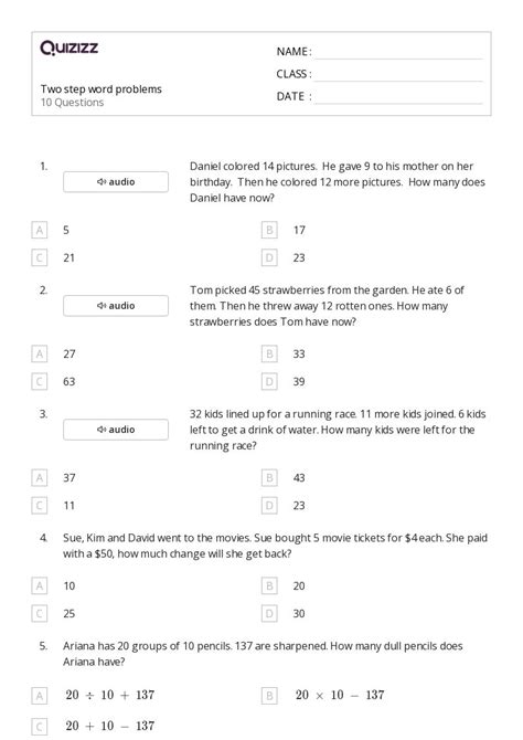 Image result for Two-Step Word Problems Puzzle Activity