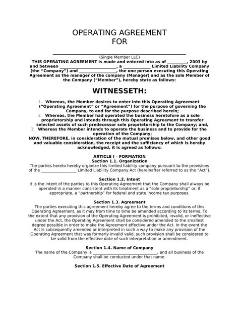 Limited Partnership Operating Agreement 的图像结果