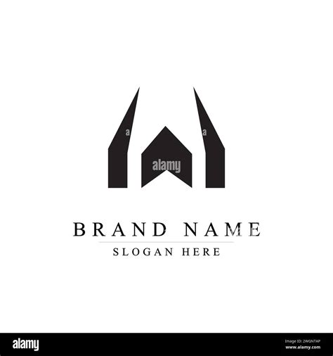 Creative W letter vector logo design, Monogram vector sign, Character logotype symbol, Icon ...