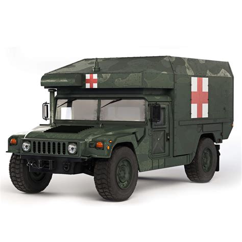 Humvee Military M997A3 Ambulance 2018 - 3D Model by podshyvalov