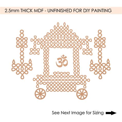 Buy Om Plain MDF Kolam Art Cutout Online At Best Price | HobbyIndia ...
