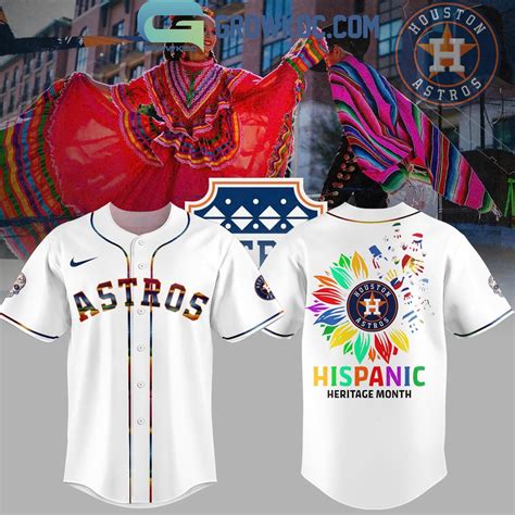 Houston Astros Hispanic Heritage Month 2024 Baseball Jersey - Growkoc