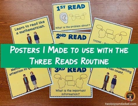 Image result for Three Reads Math Video