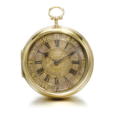 THOMAS TOMPION & GEORGE GRAHAM, LONDON A FINE GOLD PAIR CASED VERGE ...