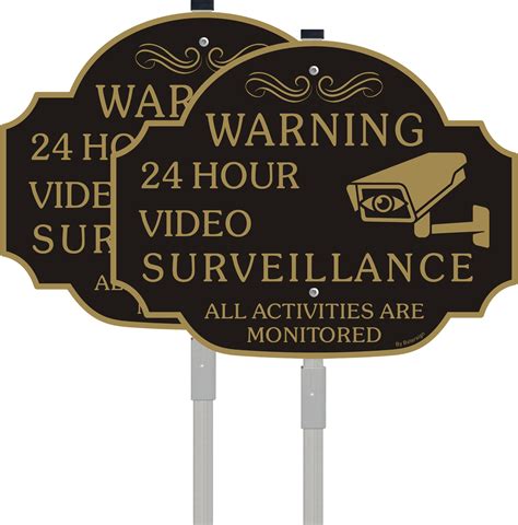 Amazon.com: SmartSign Designer "Security Notice - Area Under 24 Hours ...