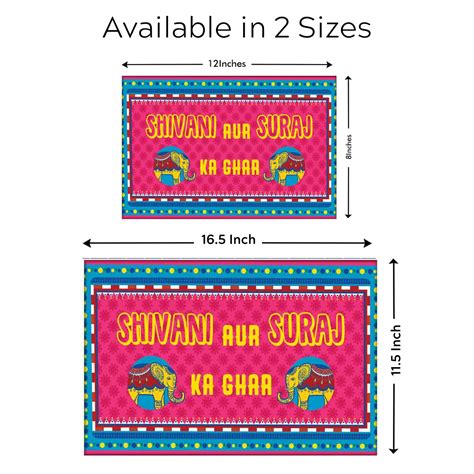 Sweet Personalize Door Name Plate Online in India – Nutcase