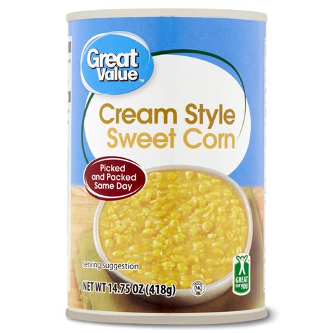 Great Value Canned Cream Style Sweet Corn, 14.75 oz - Walmart.com