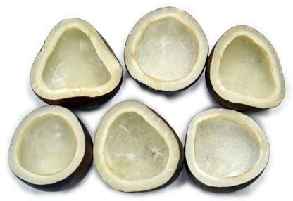 GROCERYONTHEGO Dry Whole Coconut Nariyal Halves Copra 200g Dry Copra ...