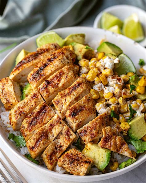 Street Corn Chicken Rice Bowl Recipe | Eatwell101