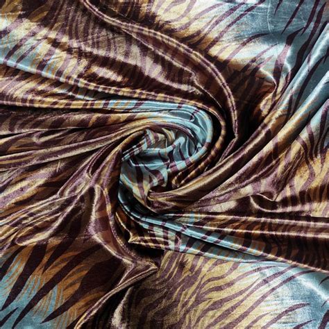 Buy Brown Cream Animal Print Velvet Fabric | TradeUNO – TradeUNO Fabrics