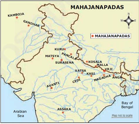 16 Mahajanapadas, Names, Capital, Types, Facts, UPSC Notes