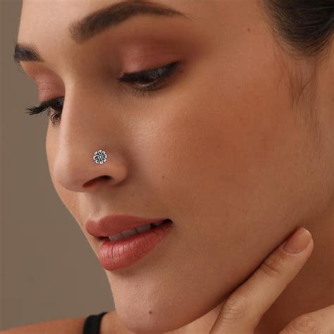 Buy 925 Sterling Silver Nose Pin Online | Truesilver