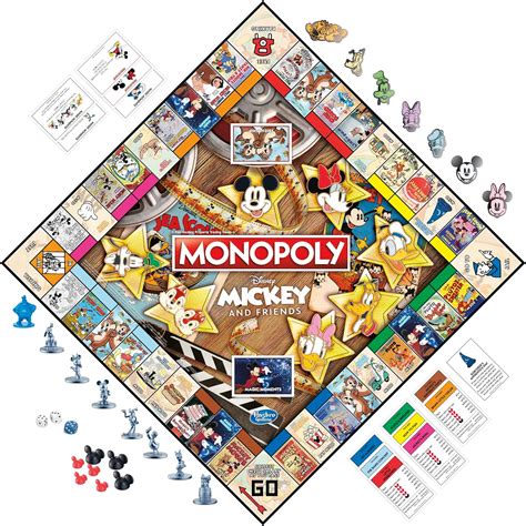 Buy Monopoly: Disney Mickey and Friends Edition Board Game, Ages 8 ...