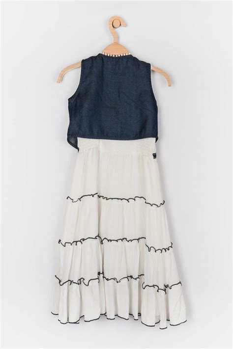 Girls Regular Dress With Shrug 11038 | Peppermint