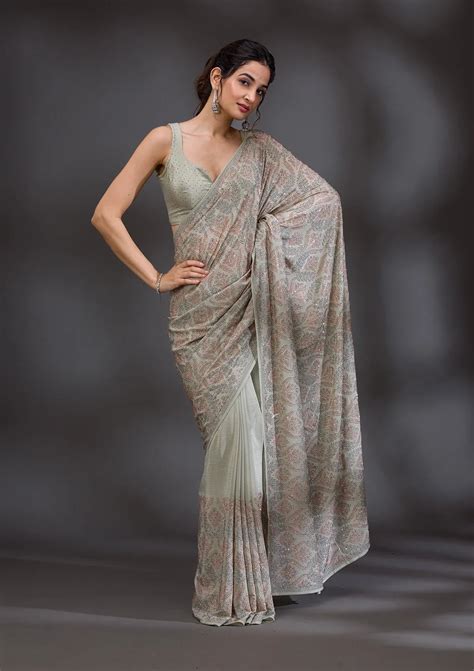 Stonework Saree - Buy Stone Work Sarees Online At Best Prices – Koskii