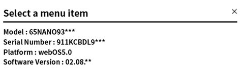 Image result for LG TV Model Menu