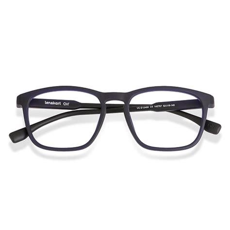Buy Navy Blue Black Full Rim Square Lenskart Air Essentials VC E12489 ...
