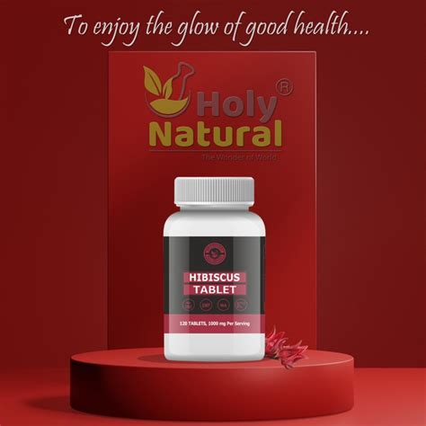 Hibiscus Tablet – 500mg Per Serving, 120 Tablet, 100% Pure and Natural ...