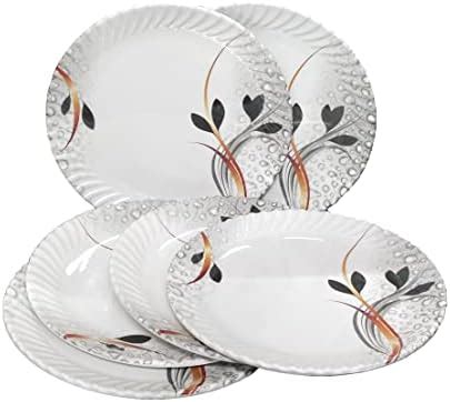 Nayasa DLX M.F. Plastic Square Quarter Plate (Brown) - Set of 6 ...