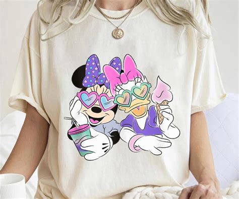 Buy Disney Minnie Mouse and Daisy Duck Love Summer Shirt, Mickey and ...